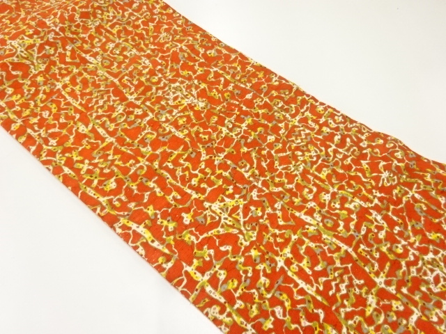 JAPANESE KIMONO / ANTIQUE NAGOYA OBI / SILK / HIGE TSUMUGI / SARASA